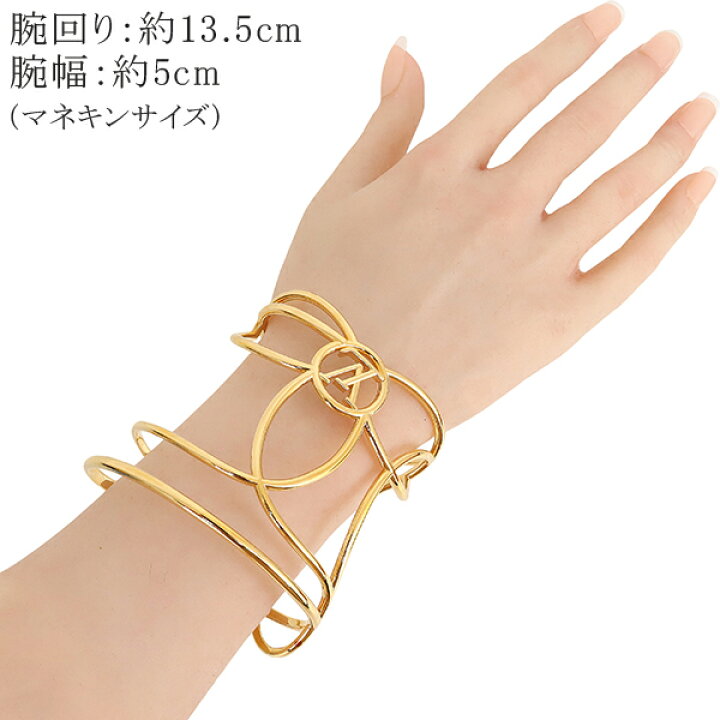 楽天市場】【美品】 ルイヴィトン ブレスレット カフ フィリグラム M 
