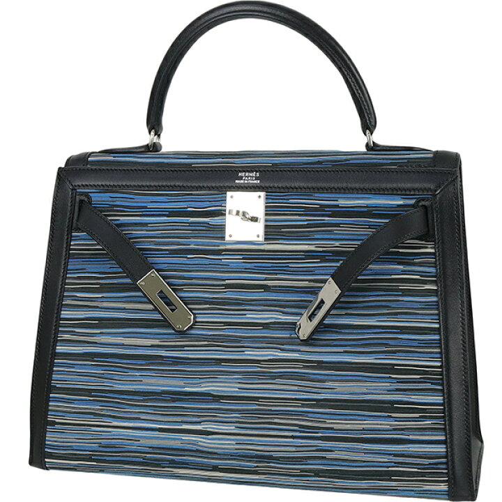 楽天市場】エルメス ケリー 32 外縫い ヴィブラート ガリバー ブルー系  