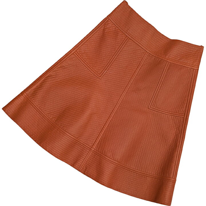 楽天市場】エルメス スカート ミドル ラムスキン キルティング 36  