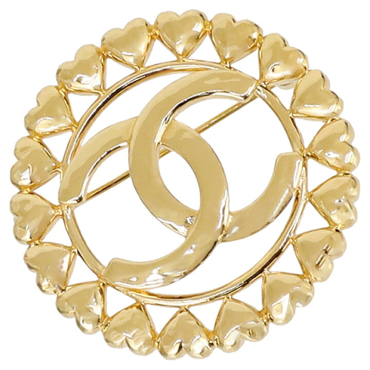 楽天市場】【10%OFF】 シャネル ブローチ ハートココマーク ラウンド  
