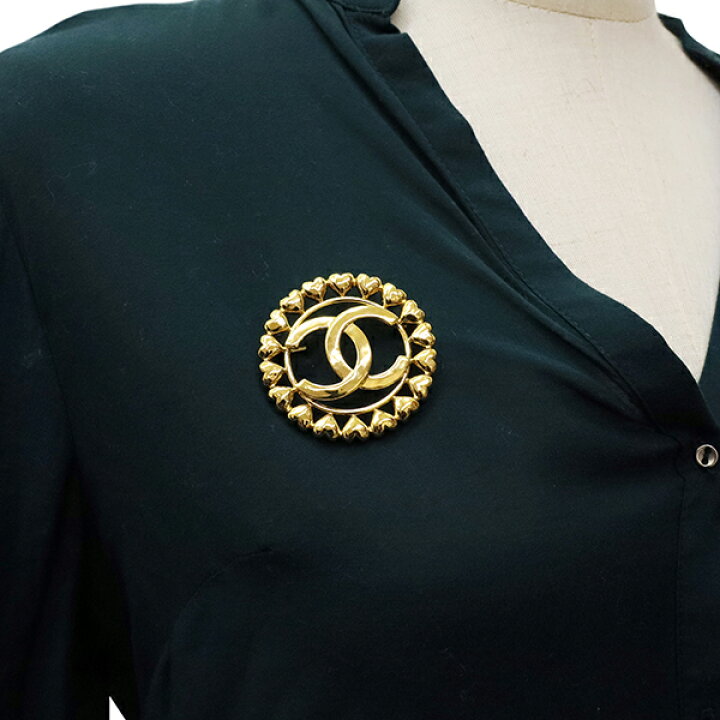 楽天市場】【10%OFF】 シャネル ブローチ ハートココマーク ラウンド 