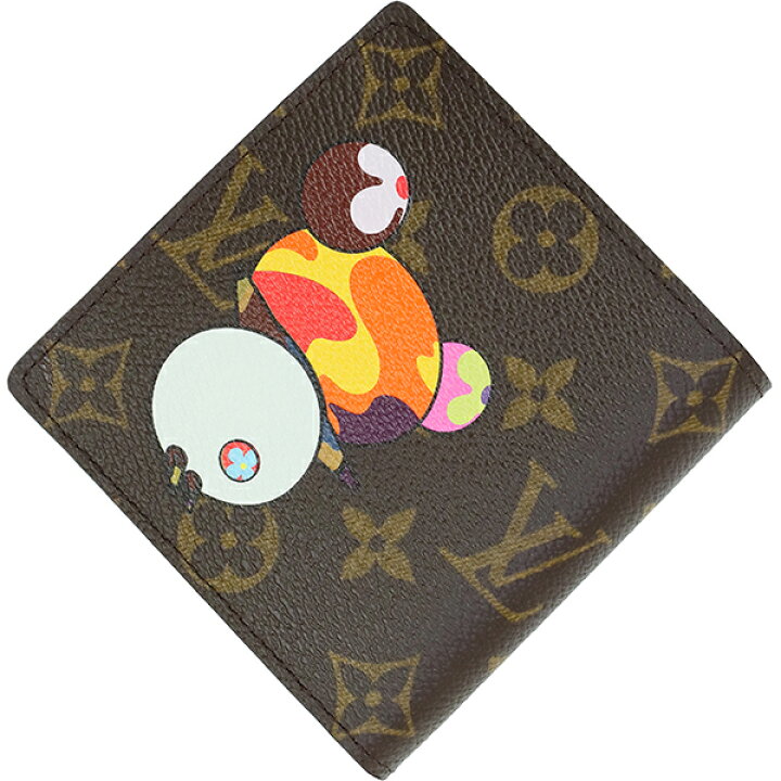 楽天市場】【10%OFF】 ルイヴィトン 二つ折り財布 ポルトフォイユ 
