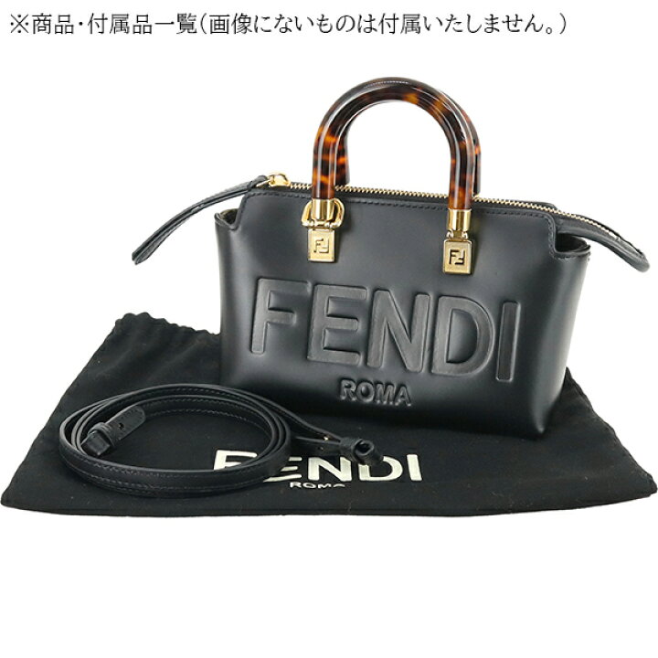 楽天市場】【超美品】 フェンディ バイザウェイ ミニ ズッカ レザー  