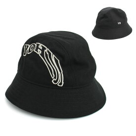 【2024年春夏新作】Y-3 ワイスリー (IS5223) バケットハット Yohjiロゴ BUCKET HAT メンズ ユニセックス　ロゴ刺繍 ポリエステル 帽子 BLACK プレゼント UV対策