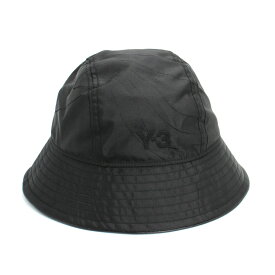 【2024年春夏新作】Y-3 ワイスリー (IS5226) バケットハット メンズ ナイロン ロゴ刺繍 レザーパイピング BUCKET HAT メンズ ユニセックス 帽子 BLACK プレゼント UV対策