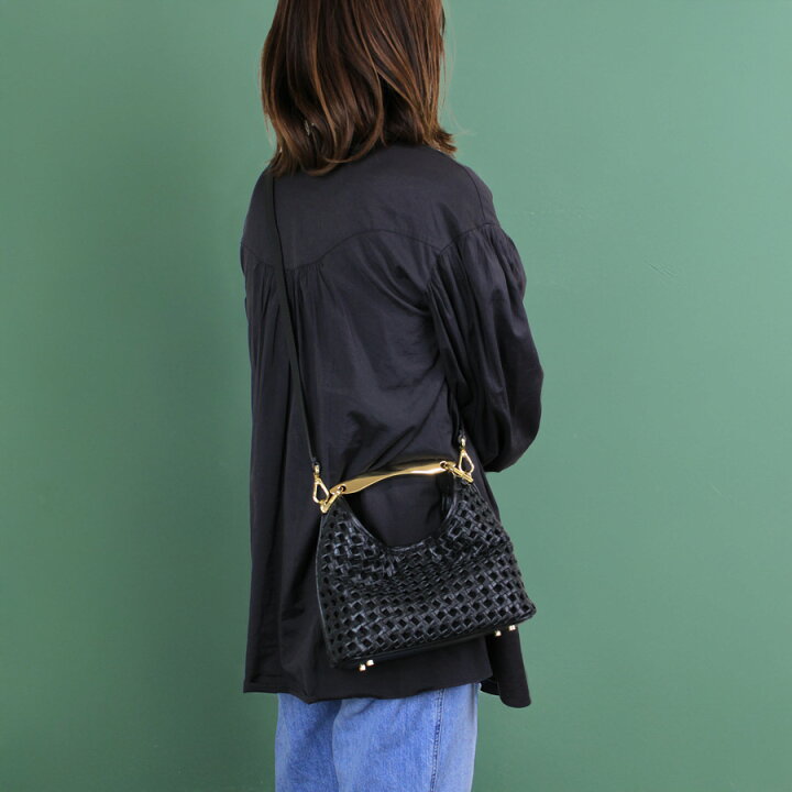 楽天市場】Elleme(エレメ)( Boomerang Small Woven Leather ) スモール 