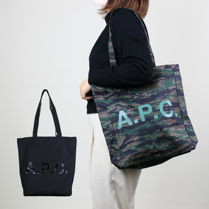 楽天市場】APC A.P.C. アーペーセー トートバッグ リバーシブル カーキ 