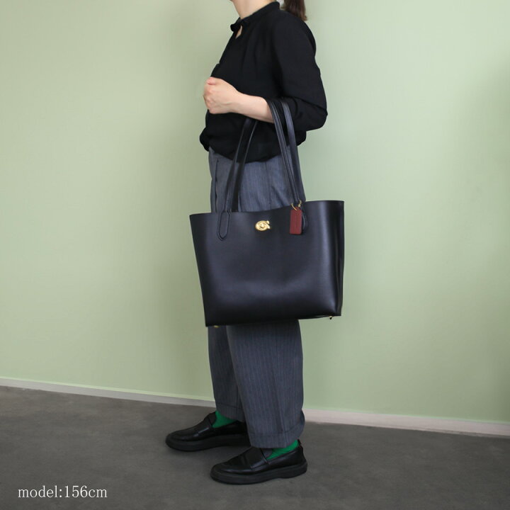 極美品△COACH コーチ C0689 ウィロウ トート ポリッシュド ペブル  