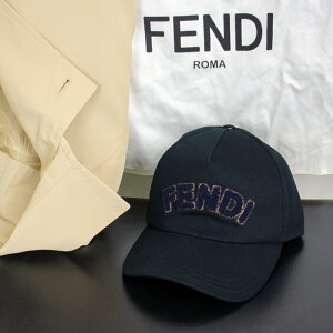 �t�F���f�B/FENDI (FXQ768 AVG3) �x�[�X�{�[���L���b�v ���S�L���b�v NAVY BLUE�@UV�΍�@�����Y �R�b�g�� ���S�h�J�@�y2026�N�t�ĐV��z