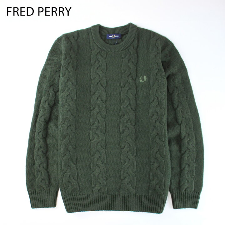 楽天市場】FRED PERRY フレッドペリー(K8562) チャンキーニット 