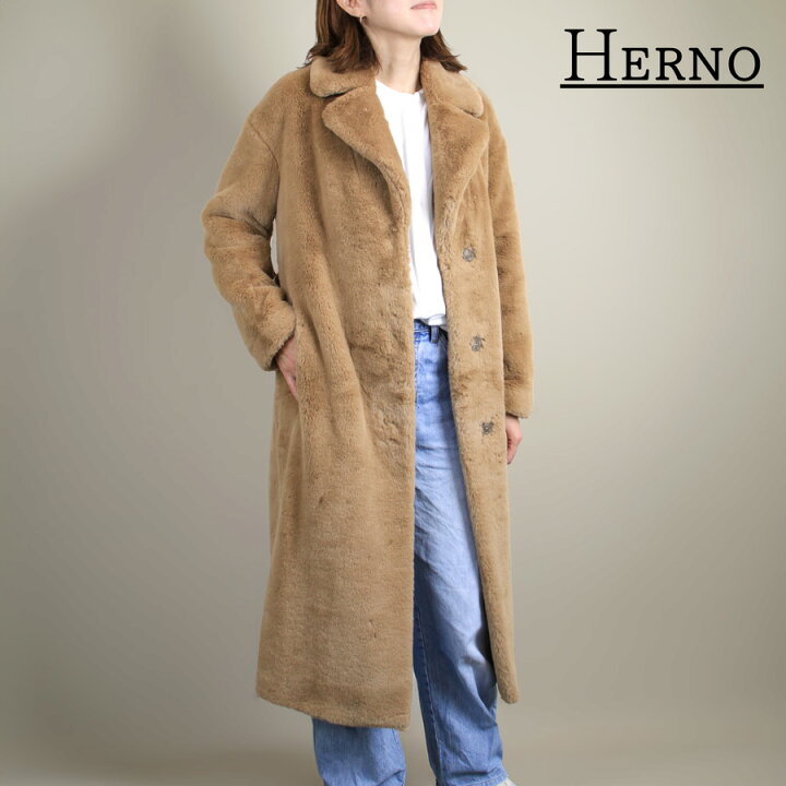 楽天市場】HERNO ヘルノ （CA000543D 12422）ガウンコート フェイク 