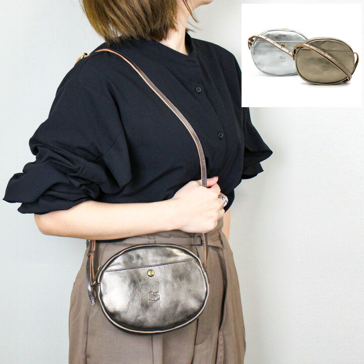 IL BISONTEイルビゾンテ 本革レザーポシェット ショルダーバッグ 