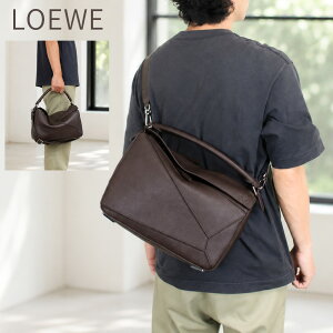 LOEWE ���G�x�iB510PNLX17�j�p�Y���o�b�O ���[�W�i�T�v���O���C���J�[�t�j�@�V�����_�[�@�N���X�{�f�B�@�n���h�L�����[�@3WAY�@���U�[�@Puzzle �g�[�g�o�b�O L�@�����Y�@���@�u���E���@�{�v�y2026
