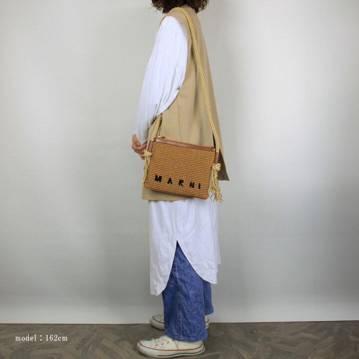 楽天市場】MARNI (マルニ) PHMO0011U1 P3860 00M50 RAW SIENNA かご  