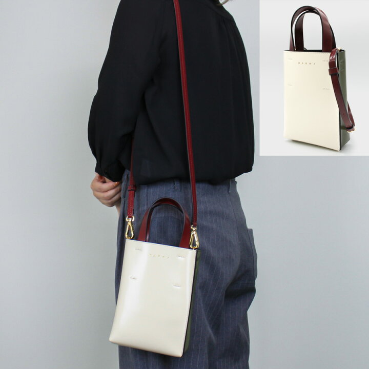 楽天市場】【2024年春夏新作】MARNI マルニ (SHMP0050Y0 LV639) MUSEO 
