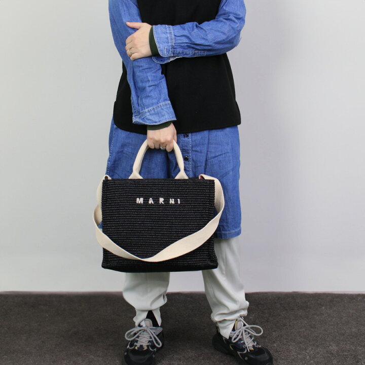 楽天市場】【2024年春夏新作】MARNI マルニ SHMP0077U0 P3860 かご 