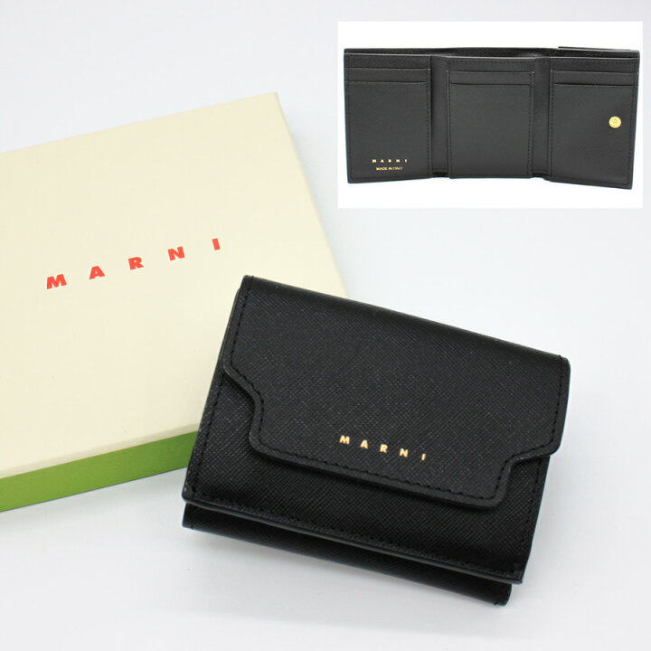 MARNI マルニ ウォレット レザー ショルダー クロスバッグ 】MARNI 
