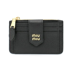 MIU MIU �~���E�~���E (5MC038 ADT7) �t���O�����g�P�[�X ���B�b�e���_�C�m���U�[ �u���b�N �~�j���z ���f�B�[�X �u�����h ���^�� ���S ���U�[ �E�H���b�g �R�C�� �J�[�h �P�[�X miumiu�y2026�N�t�ĐV