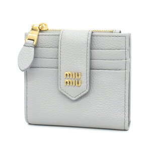 MIU MIU �~���E�~���E (5ML047 ADT7) ��܂���z F0164 PERLA �p�[���O���[ ���C�g�u���[ �~�j���z �~�j�E�H���b�g ���f�B�[�X �u�����h ���^�� ���S ���U�[ �E�H���b�g �R�C�� �J�[�h �P�[�X miumiu�y