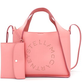 STELLA McCARTNEY (ステラマッカートニー) 513860 W8542 6601 BELLINI ROSE CROSS BODY BAG LOGO ベリーニ ローズ ピンク エコレザー ポーチ付き クロスボディバッグ ショルダーバッグ