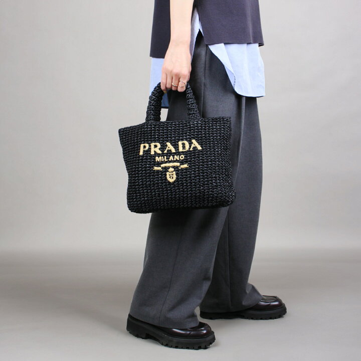 楽天市場】プラダ PRADA ( 1BG422 2C2T) かごバッグ クロシェ トート 