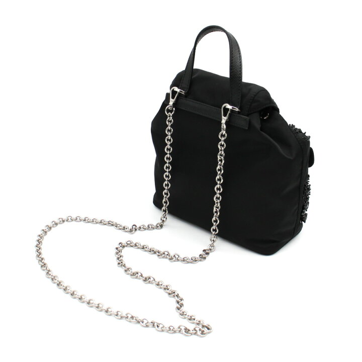 楽天市場】プラダ PRADA (1BH029V DRX2C4Y) BANDOLIERA ビーズ 