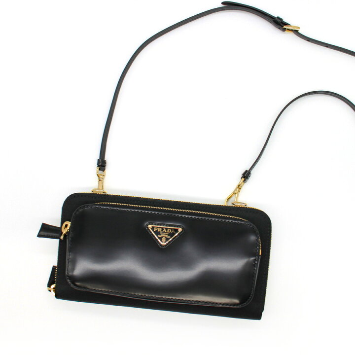 楽天市場】プラダ PRADA (1MT020 R789) Re-Nylon ×ブラッシュレザー  