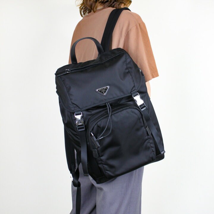 楽天市場】プラダ PRADA (2VZ1352DMG) Re-Nylon xサフィアーノレザー  