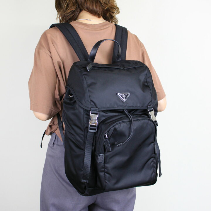 楽天市場】プラダ PRADA (2VZ1352DMG) Re-Nylon xサフィアーノレザー 