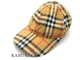 Burberry バーバリーベースボール キャップ CAP 柄 ブラウン 茶色 バーバリーチェック メンズ・レディース 男女兼用 ユニセックス 人気ブランド【中古】xx19-28219YU