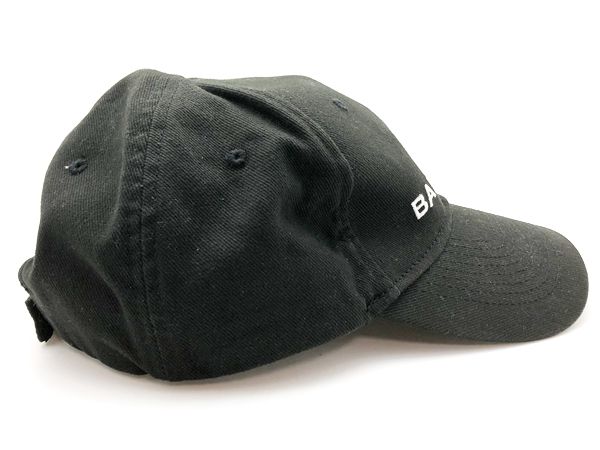 楽天市場】BALENCIAGA バレンシアガ ロゴ キャップ 帽子 ブラック 黒 L 