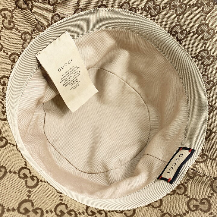 楽天市場】【中古】 GUCCI グッチ GGキャンバス フェドラハット 576587  