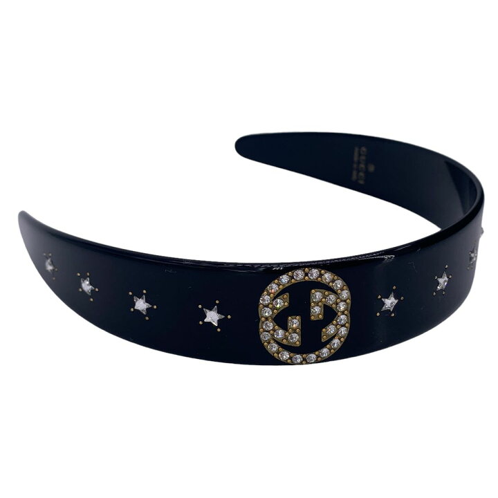 楽天市場】【中古】 GUCCI グッチ カチューシャ 628716 クリスタル  