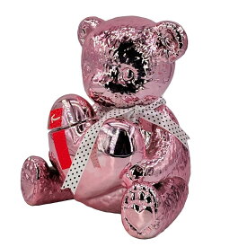 【中古】 Teddy Decanter テディ デキャンタ テディ ROSE 空瓶 飾りボトル ピンク ひび割れあり 汚れあり 24013151 AS
