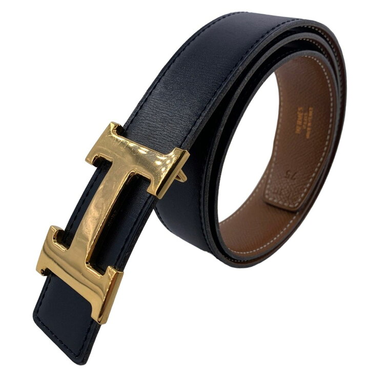 楽天市場】【中古】 HERMES エルメス メンズベルト リバーシブル H 
