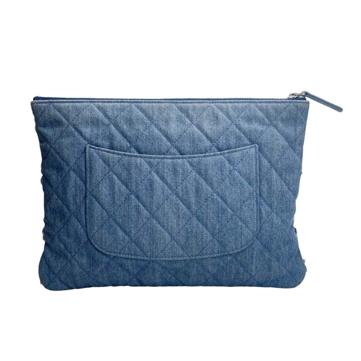 楽天市場】【中古】 CHANEL シャネル マトラッセ デニム クラッチ 