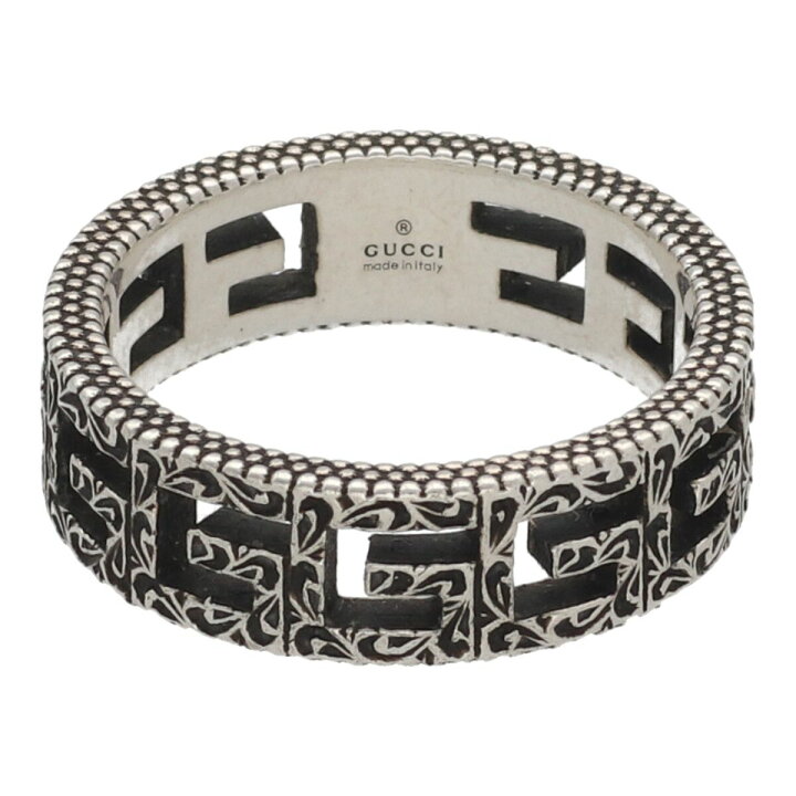 楽天市場】【中古】 GUCCI グッチ スクエアG ワイドリング 19 576993 