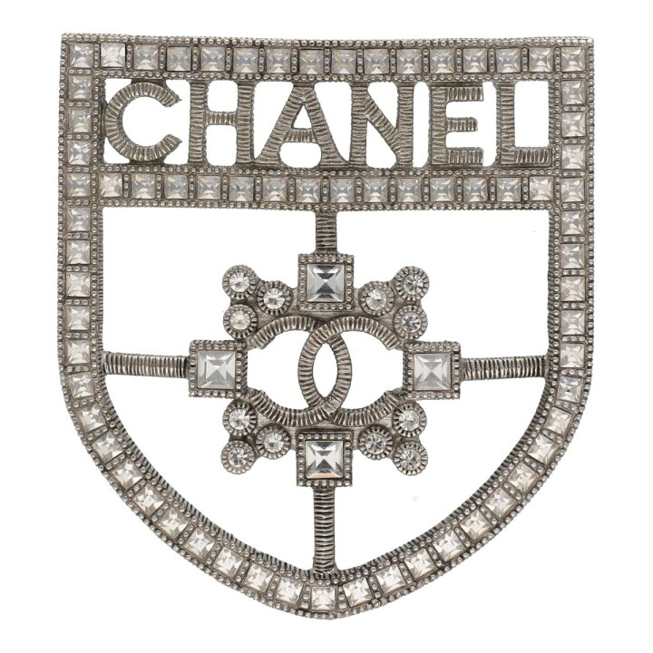 楽天市場】【中古】 CHANEL シャネル エンブレム ラインストーン 
