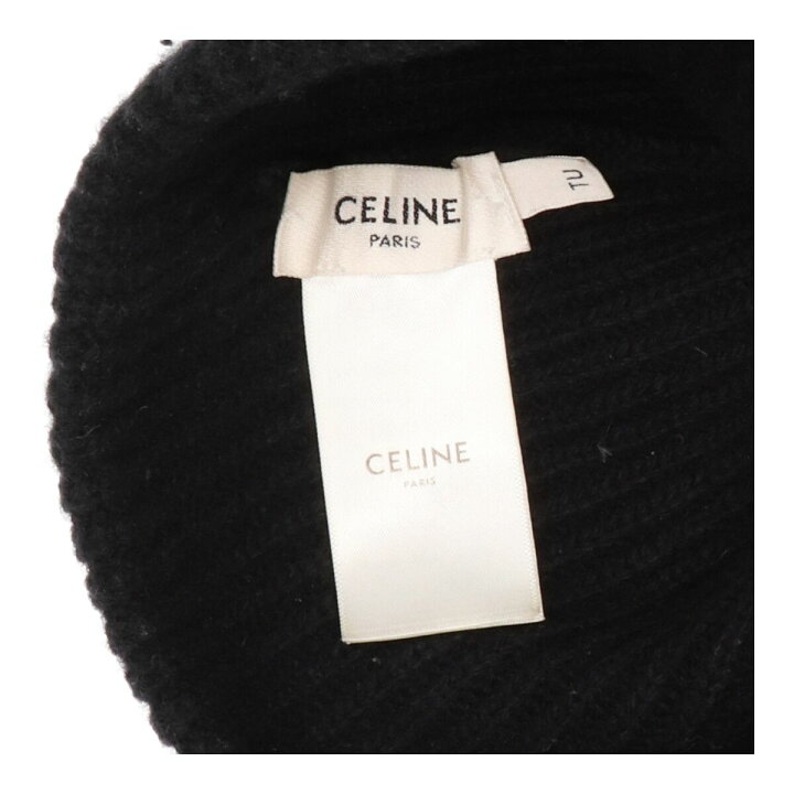 楽天市場】【中古】 CELINE セリーヌ エンブロイダリー ニット帽 