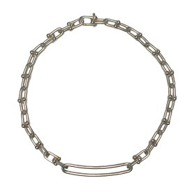 【中古】 Tiffany ＆ Co. ティファニー ハードウェア リンク ネックレス ジュエリー シルバー アクセサリー チェーン メンズ レディース ユニセックス 23033003 AO