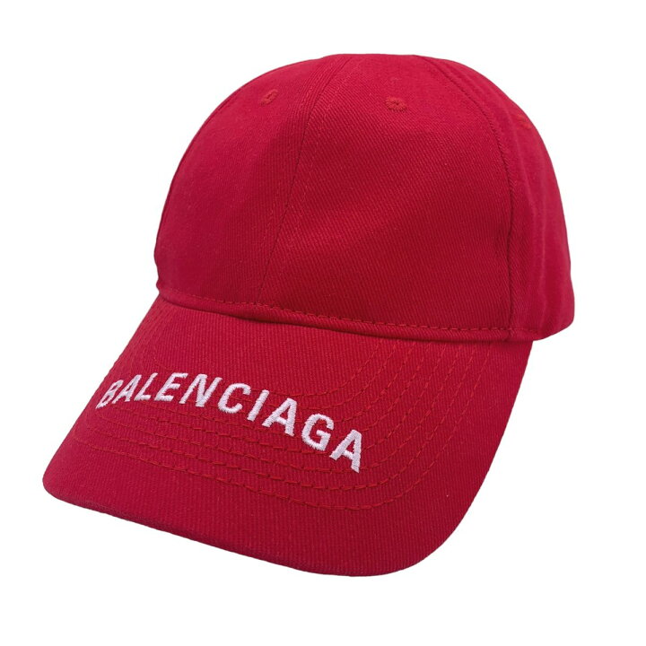 楽天市場】【中古】 BALENCIAGA バレンシアガ ロゴ キャップ レッド 