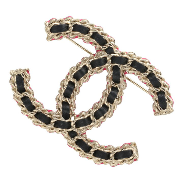 楽天市場】【中古】 CHANEL シャネル ブローチ B23B ココマーク レザー 