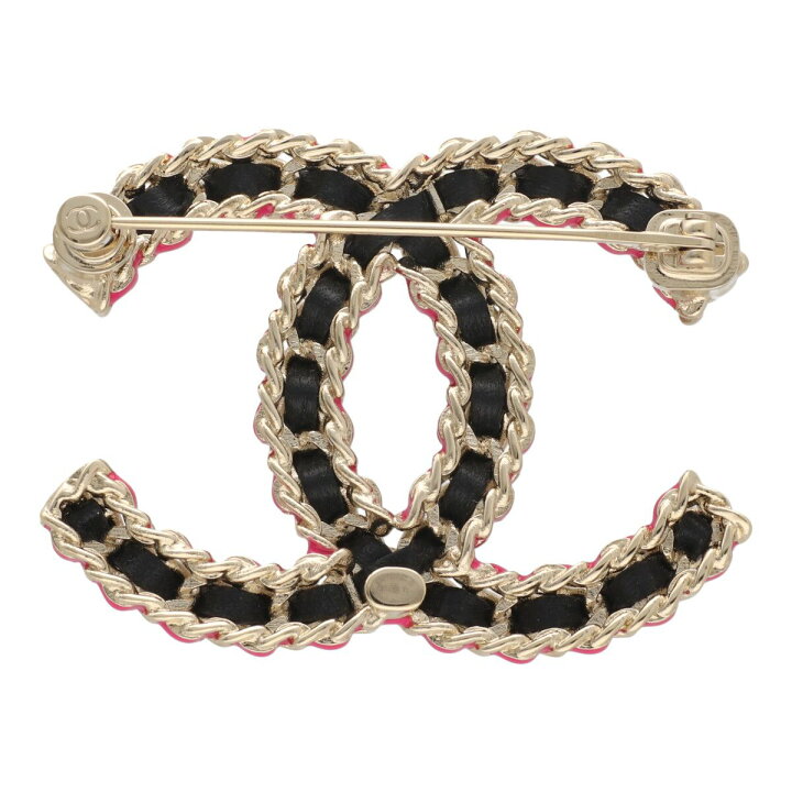 楽天市場】【中古】 CHANEL シャネル ブローチ B23B ココマーク レザー  