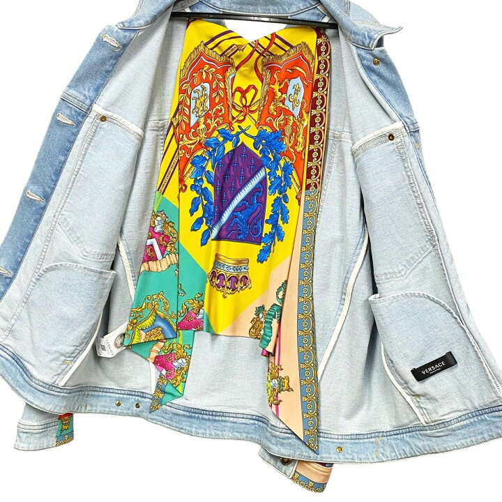 楽天市場】【中古】 VERSACE ヴェルサーチ メデューサボタン デニム 