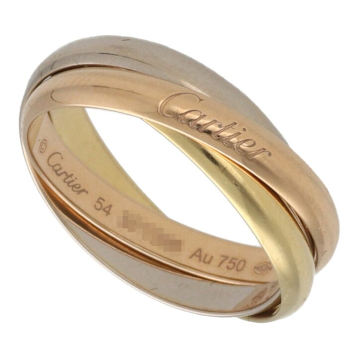 楽天市場】【中古】 Cartier カルティエ トリニティ リング SM 54 K18 