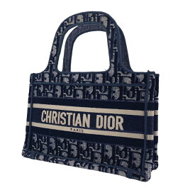 【中古】 Christian Dior クリスチャン・ディオール DIOR BOOK TOTE ミニバッグ トートバッグ S5475ZRIW_M928 ブックトート 23029968 AO