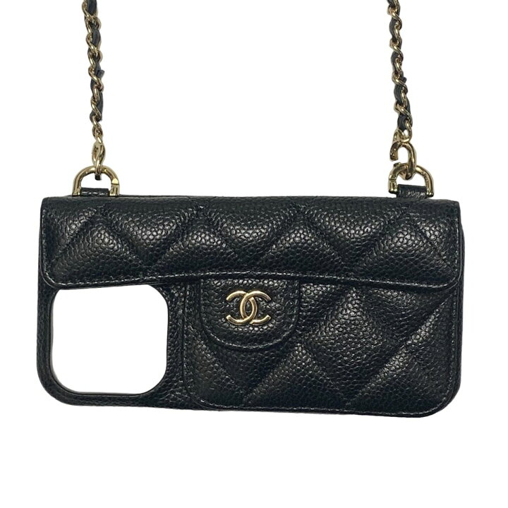 楽天市場】【中古】 CHANEL シャネル IPHONE 14PRO ケース マトラッセ  