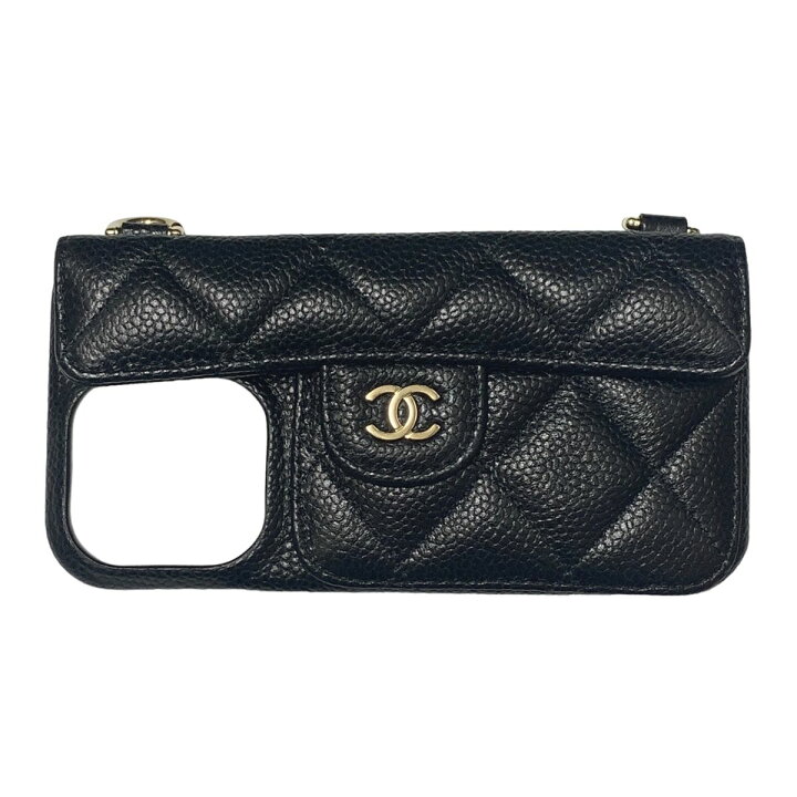 楽天市場】【中古】 CHANEL シャネル IPHONE 14PRO ケース マトラッセ 