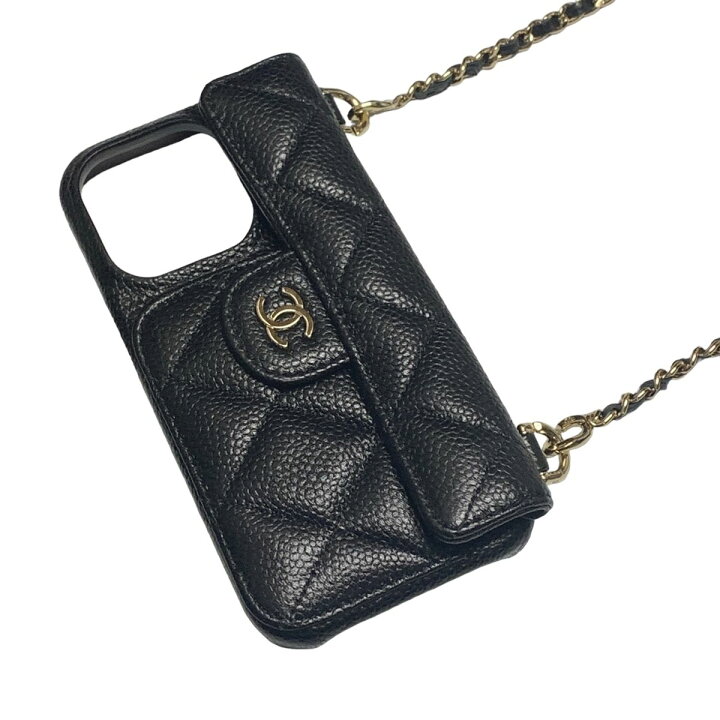 楽天市場】【中古】 CHANEL シャネル IPHONE 14PRO ケース マトラッセ 