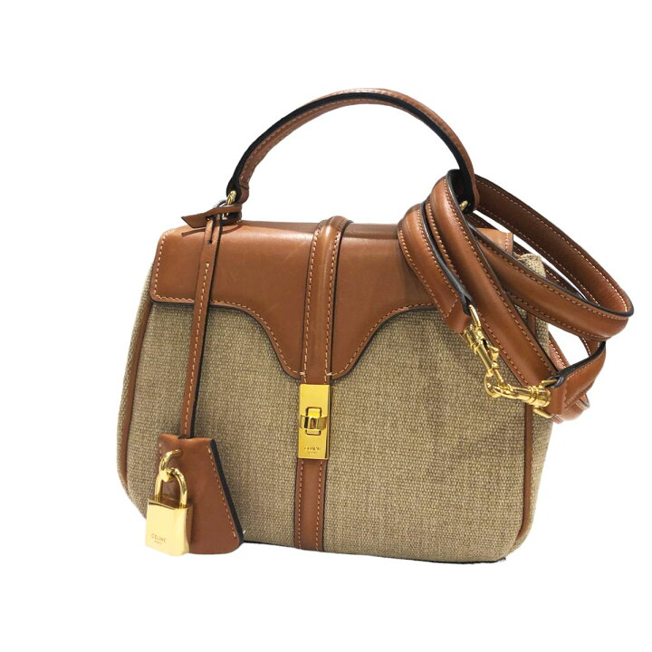 楽天市場】【中古】 CELINE セリーヌ 16 セーズ バッグ ミニ 